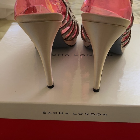 Sacha London - Beige Jeweled Slingbacks - Picture 3 of 3